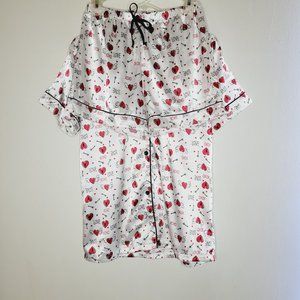 Love to Sleep Pajama Womens Medium Bed Lounge Sunday Reset Romance Valentine
